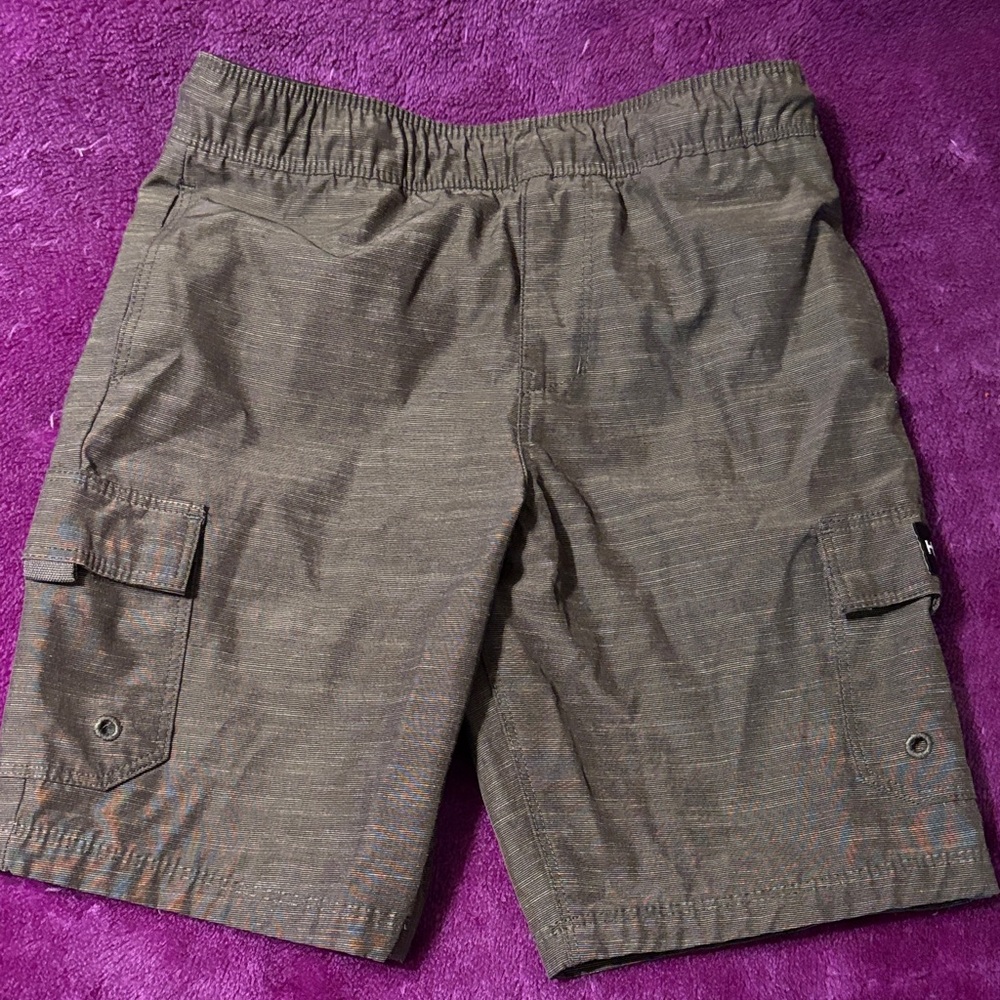 Hurley Boys Grey Cargo Shorts